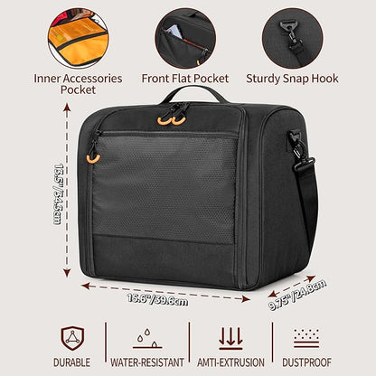 PGmoon Large Hat Bag for Baseball Caps, Cap Organizer carrier for 20-24 Caps, Portable Hat Storage Case Holder for Traveling, Home Storage (Patent Design)