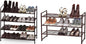 Simple Houseware 4-Tier Shoe Rack + 3-Tier Stackable Shoes Rack