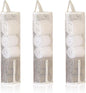 Hanging Sock Organizer, 3 Pack Mesh Storage Bags with Top & Bottom Access, Holds 7-10 Pairs, Closet Organizer for Underwear, Scarves, & Small Items