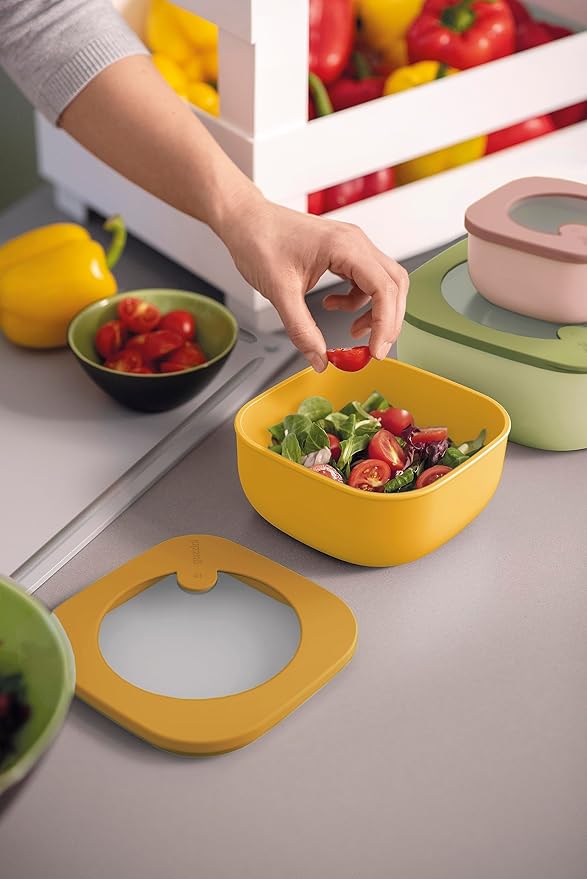 guzzini 17072652 ECO Store & More Containers, Deep Type, 3-Piece Assortment Set, Storage Containers (ISCC+)