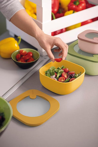 guzzini 17072652 ECO Store & More Containers, Deep Type, 3-Piece Assortment Set, Storage Containers (ISCC+)