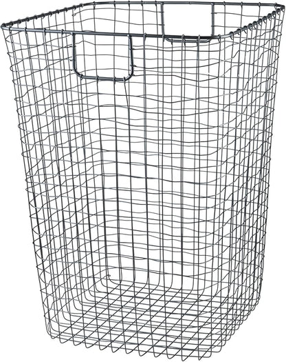 G.E.T. WB-301-MG Heavy Duty Iron Wire Utility Storage Basket, Square, 16.5" x 16.5" x 25"