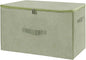 ANMINY Storage Bins with Zipper Lids 51.9 Qt Lidded Fabric Storage Boxes Baskets Cubes with Handles Collapsible Washable Cotton Linen Closet Shelf Clothes Organizer - Green, Extra Large