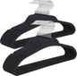Rubber Coated Hangers 30 Pack, Non-Slip Clothes Hangers with Rustproof Hooks, Space Saving Thin Design for Closet/Retail/Home