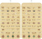 2pcs Hanging Jewelry Organizer,80 Clear Pockets earring organizer and storage, Accessories holder organizer for Closet Jewelries Necklace Travel