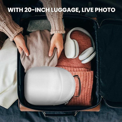 Livelab Hat Travel Case, Hard Hat Case for Baseball Caps, Hat Storage for Travel with Carrying Handle & Shoulder Strap, Hat Organizer Protects Up to 6 Hats - Grey