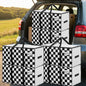 BETU 8 Pack Moving Bags Moving Storage College Dorm Camping Packing Travel PE Heavy Duty, Sturdy Handle, Zipper Large Storage Tote Bag Moving Boxes Box Alternative - White Plaid 29L x 15W x 15H