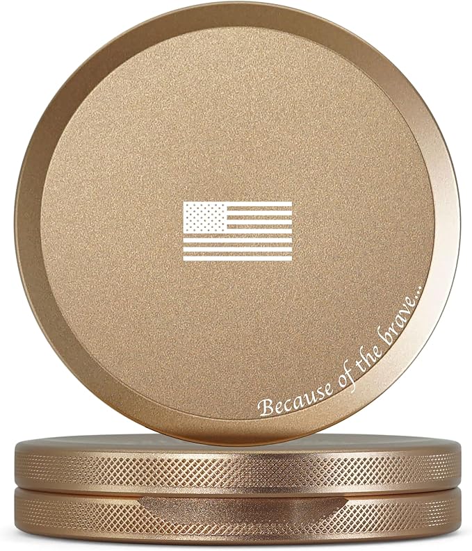 Metal Pouch Can | Slim Aluminum Container for Pouches | Airtight O-Ring Moisture & Odor Proof EDC Pocket Tin | Insignia Edition (Slim, Rose Gold)