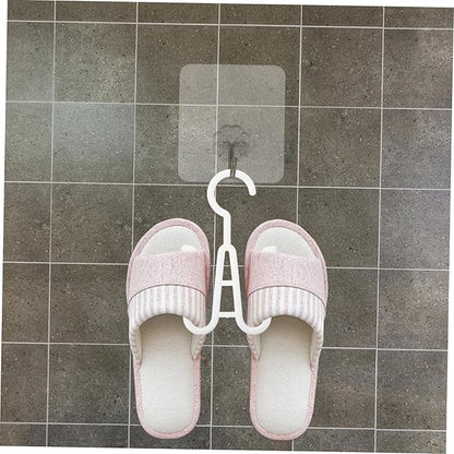 Ciieeo 10pcs Double Hooks over Door Storage Organizer Shoes Hanging Rack Sturdy Plastic Construction Shoes Organizer for Slippers Boots Socks