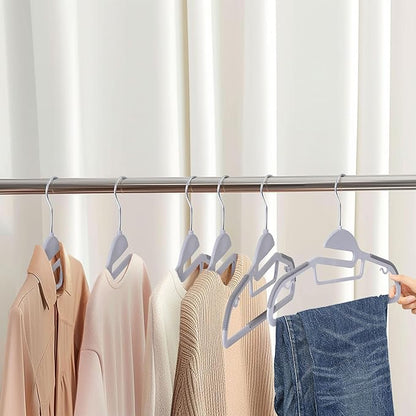 ZENY Hangers 50 Pack - Heavy Duty Hangers for Coats, Pants & Dress - Non Slip Suit Hangers for Closet - 360°Swivel Hook，Space Saving
