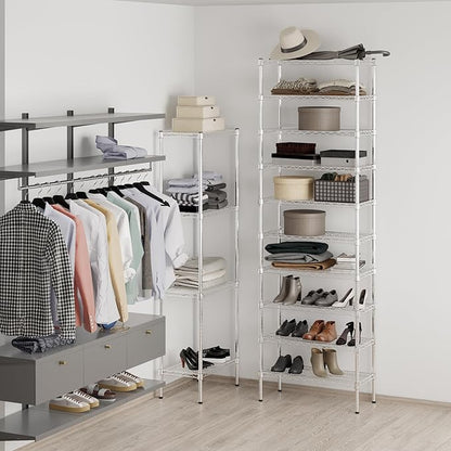 14" Deep x 30" Wide x 96" Height Wire Shelving Kit | 10-Tier | NSF Commercial Storage Rack Unit