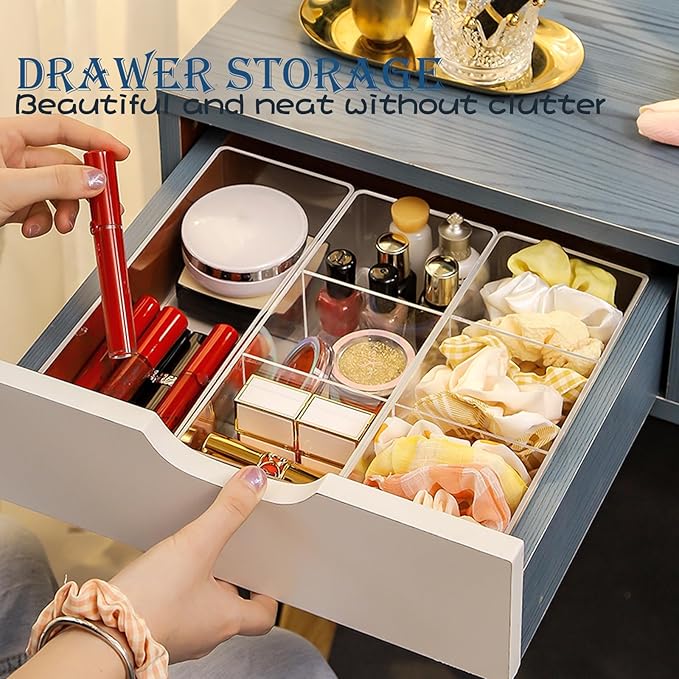 Acrylic Organizer 4-piece Makeup Organizer Countertop For Drawers Organizer Storage Bathroom Organizers And Storage Is A Good Choice For Desktop Finishing (4)