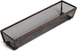 Smart Design Drawer Organizer - 12 x 3 Inch - Steel Metal Mesh Tray - with Interlocking Arm Connection - Utensils, Silverware, Organization - Kitchen - Bronze