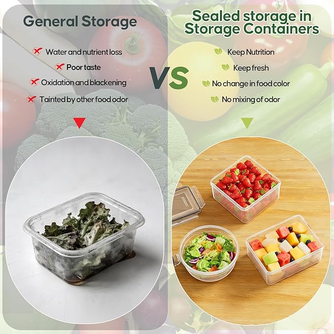 62 PCS Large Food Storage Containers with Lids Airtight (31 Lids &31 Containers) - Leakproof Meal-Prep Containers for Kitchen Storage Reusable Plastic Microwave/Dishwasher Safe with Labels & Pen