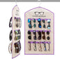 TRIUMPH VISION Hanging Sunglasses Organizer Eyeglasses Holder 30 Slots Glasses Display Eyewear for Closet Multiple Sun Glasses Wall Mounted Storage Foldable Travel