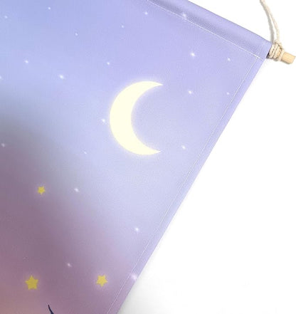 Starry Sky Cloud Colorful Wall Hanging Enamel Pins Display Banner Holder Jewelry Organizer Room Home Decor (starry sky)