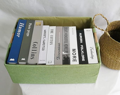Storage Bin for Shelves Rectangle Closet Baskets Foldable Box with Handles, Gray Storage Bins, Storage Boxes for Home Office Car Dormroom