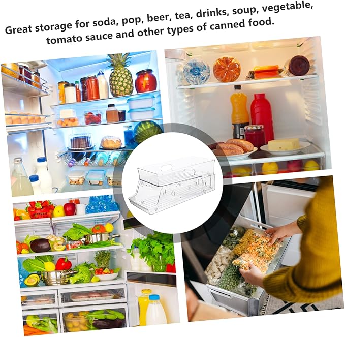 Home Accessory Multi-Function Can Organizer Convenient Soda Holder Fridge Organizer for Canned Food