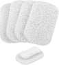 4PCS White Clear Soap Holder Pad,BPA-Free Soap Lifting Pad for Bar Soap,Easy to Clean Soap Savers Pads Suitable for Shower Kitchen Bathroom Bathroom Travel Hotel Cleaning Product