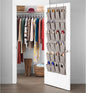 Whitmor Over the Door Shoe Organizer - 20 Section - Black Herringbone
