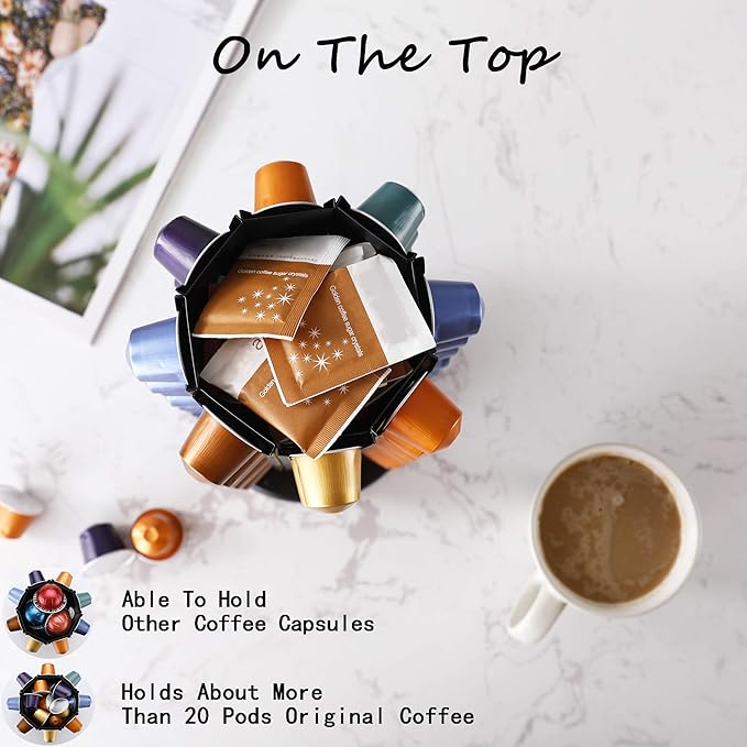 Pod Holder for Original for 56 Original Pods With Central Additional Pods Storage(Carousel-80+ Pods)