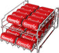 Simple Houseware Dual Row Front Loading Can Dispenser, Chrome