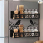 Beeveer 2 Pack Bird Magnetic Spice Rack for Refrigerator Metal Magnet Basket Shelf for Fridge Seasoning Storage Organizers Home Decor Kitchen Accessories