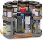 Allstar Innovations Spice Spinner Two-Tiered Spice Organizer & Holder That Saves Space, Keeps Everything Neat, Organized & Within Reach With Dual Spin Turntables- Grey