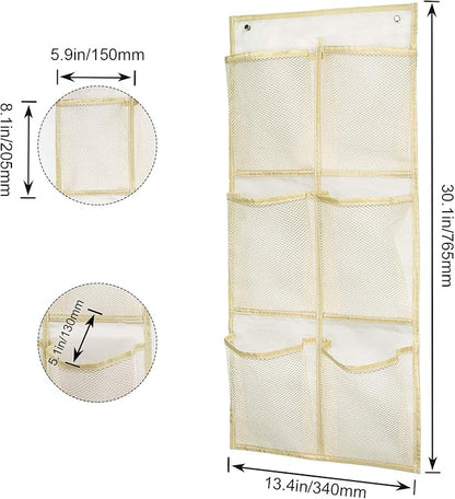 Wall Mounted Shoes Rack 2Pack/Can Store 6Pairs of Sneakers,with Sticky Hanging Mounts, Shoes Holder Storage Organizer Shelf,Door Shoe Hangers (SM06-Beige-2)