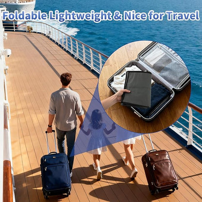 Over The Door Organizer for Cruise Ships 24 Pockets Door Organizer Hanging Magnetic Organizer Travel Hanging Storage Cruise Must Haves Cruise Ship Essentials (Grey)