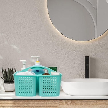 Tiawudi Portable Shower Caddy, Caddy Organizer with Handle, Plastic Shower Basket Hold Soap, Shampoo, Hair Supplies and Beauty Products, Cleaning Supplies Organizer for Home, Dorm, Shelf and Cabinet