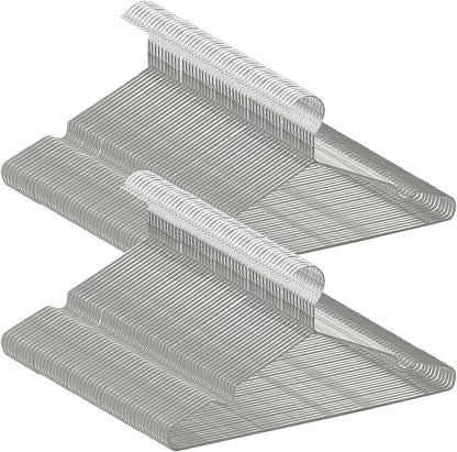 AYO Hangers, Non-Slip, Multi-Functional Storage, PVC Special Rubber Finish, Set of 100, Hanger, Laundry Hanger, Heavy Duty Hanger, Multi-Functional Hanger, Anti-Slip, Non-Deformation, Load Capacity,