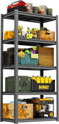 Heavy Duty Garage Shelving Unit, 5-Tier Adjustable Metal Storage Shelves, 3000LBS Utility Rack Shelf for Garage & Basement,Tool Organization, Warehouse, Pantry Closet, Kitchen, 35.5" W, Black