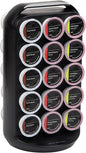 Mind Reader Single Serve Coffee Pod Storage, 30 Pod Capacity, Countertop Organizer, 6.75"L x 6.25"W x 12.5"H, Black