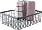G.E.T. WB-1294-MG Rectangular Metal Storage Wire Basket for Pantry, Produce and More, 9" x 6" x 4"