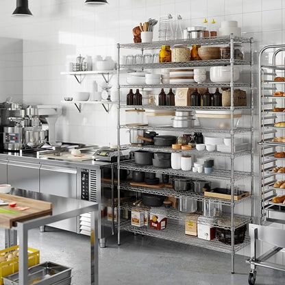 18" Deep x 54" Wide x 86" Height Wire Shelving Kit | 10-Tier | NSF Commercial Storage Rack Unit