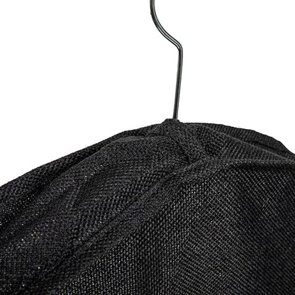 Household Essentials Hanging Zippered Garment Storage Bag with Clear Vision Front, Set of 2, Black