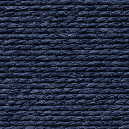 LA JOLIE MUSE Storage Baskets for Organizing - Set of 4 Sturdy Woven Paper Rope Decorative, Stackable Wicker Baskets for Makeup Closet, Bathroom, Bedroom (Navy Blue)