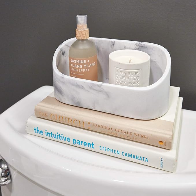 iDesign Dakota Makeup, Countertop, VanityMakeup and Cosmetic Storage Bathroom, 7.89" x 3.39" x 3.61", Vanity Organizer,28390
