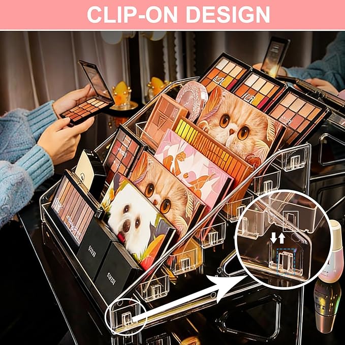 2 Pack Nail Polish Organizer Holder Rack 7 Layers Clear Acrylic Display Rack for Nail Polish Holder Stand Cosmetics Sunglasses Display Essential Oil Storage Organizer