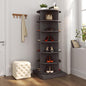 Rotating Shoe Rack Tower, 6-Tier Spinning Shoe Rack, Free Standing 360° Revolving Shoe Organizer Rotating Vertical Shoe Rack Can Hold 24 Pairs of Shoes for Entryway Living Room Hallway