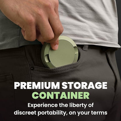 Premium Aluminum Pouch Organizer with Dual Compartment | Waterproof Secure Seal | Compact & Pocket-Friendly | Slim & Lightweight Modern Design for Everyday Use