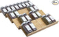Bamboo Spice Rack Drawer Organizer - 8 Pieces Set- 7" Wide Per Piece - Combine Pieces Into 14" Wide Rack (7" or 14")