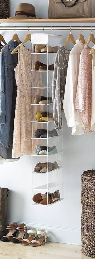 Whitmor 10 Section Hanging Shoe Shelf