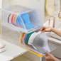 Amllas 2 Pack Stackable Hat Organizer for Baseball Caps, Large Clear Hat Holder with Sliding Drawer, Hat Storage Box with Door, Baseball Cap Organizer