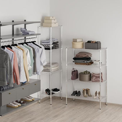 18" Deep x 36" Wide x 54" Height Wire Shelving Kit | 4-Tier | NSF Commercial Storage Rack Unit