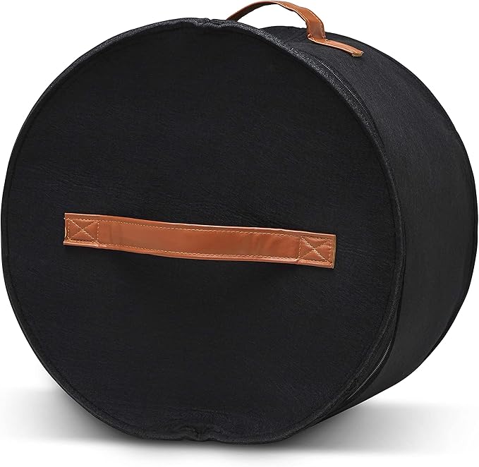 Hat Storage Box for Women and Men Felt Round Foldable Sturdy Large Travel Stuffed Animal Toy Storage