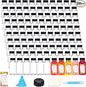 Moretoes 200pcs 8oz Plastic Juice Bottles with Caps, Clear Empty Reusable Water Bottles, Disposable Beverage Containers Bulk for Juicing Smoothies Turmeric Juice Milk and Other Beverages