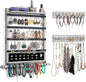 Wall Jewelry Organizer Set of 3 Jewelry Holder Jewelry Organizer Wall Mounted Wood Hanging Jewelry Wall Organizer Rustic Jewelry Hanger for Jewelry Storage Display