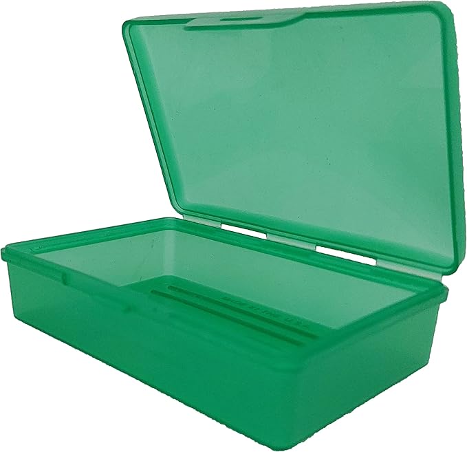 American Comb: Soap Box Green, 1 Ct - Made in The USA - Soapbox with Hinged Lid and Secure Latch